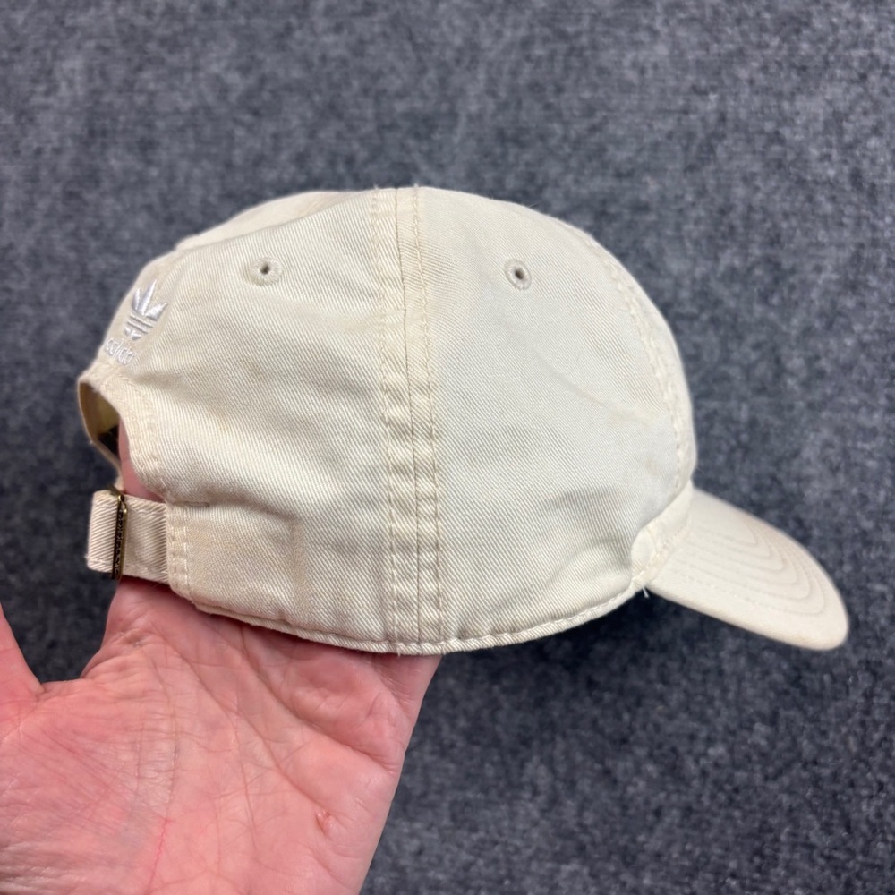 ADIDAS Women’s Relaxed Strap Back Hat Cream/white Trefoil One Size Fits Most - Picture 5 of 9